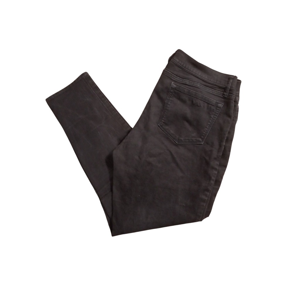 Banana Republic Womens 32/14 Black Denim Legging Skinny Jeans Faded Wash